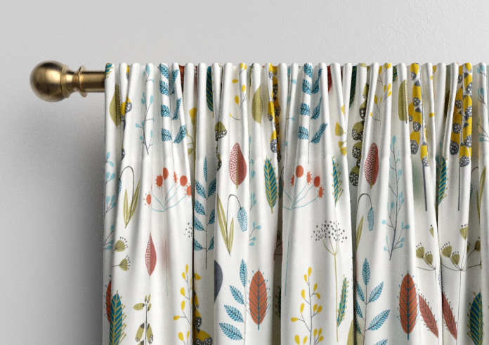Amala, Teal - Made to Measure Curtains - Image 9